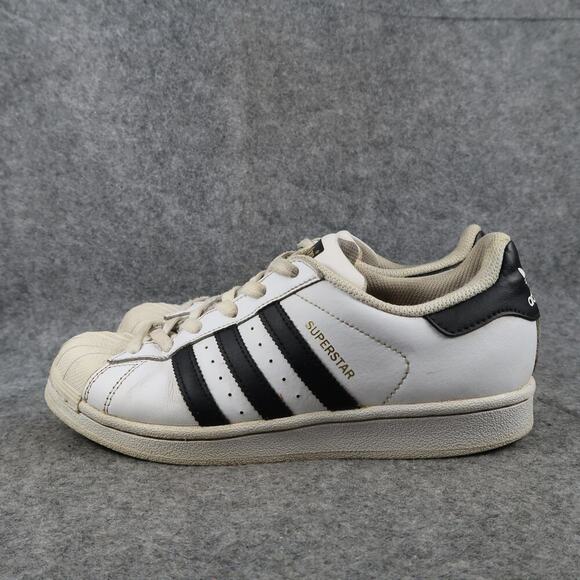 Adidas Shoes Mens 5.5 Sneakers Superstar Casual Trainers Athletic Lace Up White - Picture 4 of 12